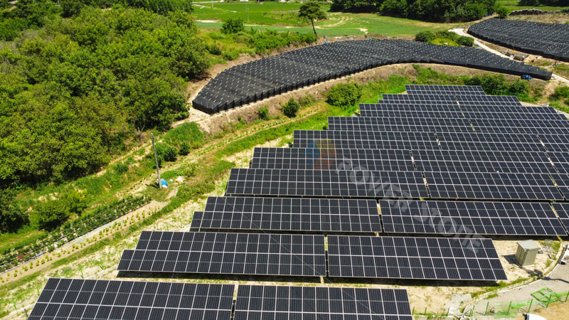 1,14 MW Solar Ground Double Post System-Projekt