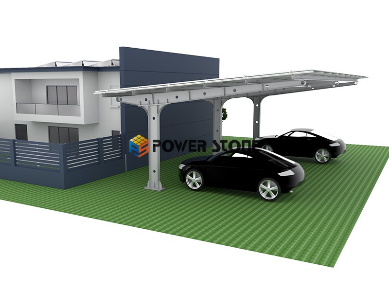 Power Stone Steel Solar Carport