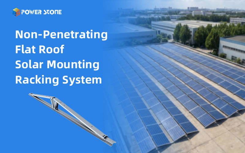 Non-Penetrating Flat Roof Solar Mounting Racking System